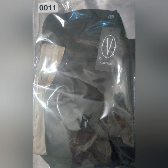 Vertigo One Shoulder Ribbon Sleeve Blouse Size XS black or pink - Picture 6 of 7